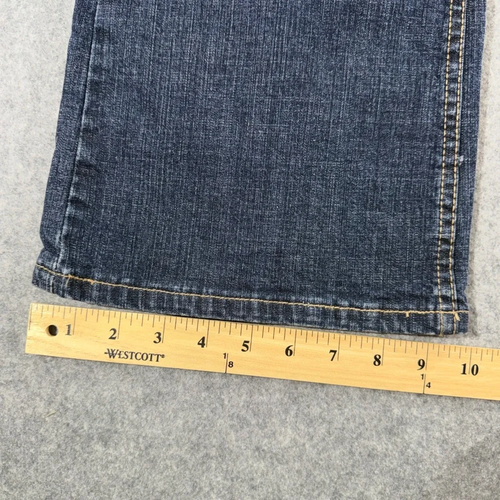 DK Premium Womens Bootcut Jeans Dark Wash Stretch Denim Size 10 Blue Flare